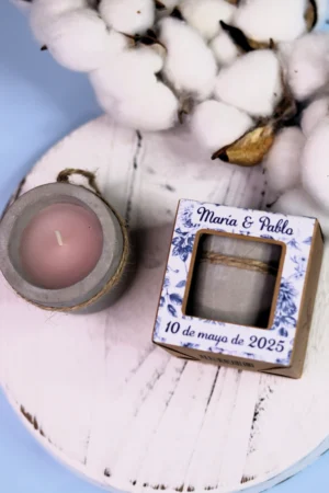 Vela aromática ecocemento